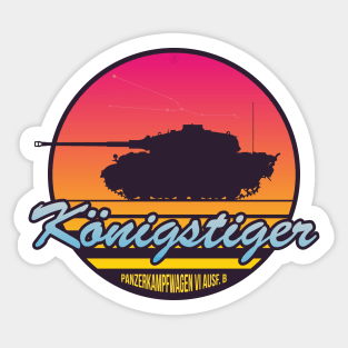 Synthwave Tiger 2 Sticker